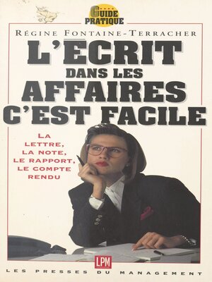 cover image of L'écrit dans les affaires